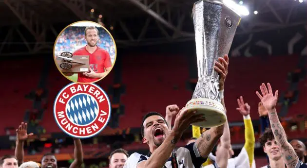 Tottenham Hotspur celebrates after winning Europa League