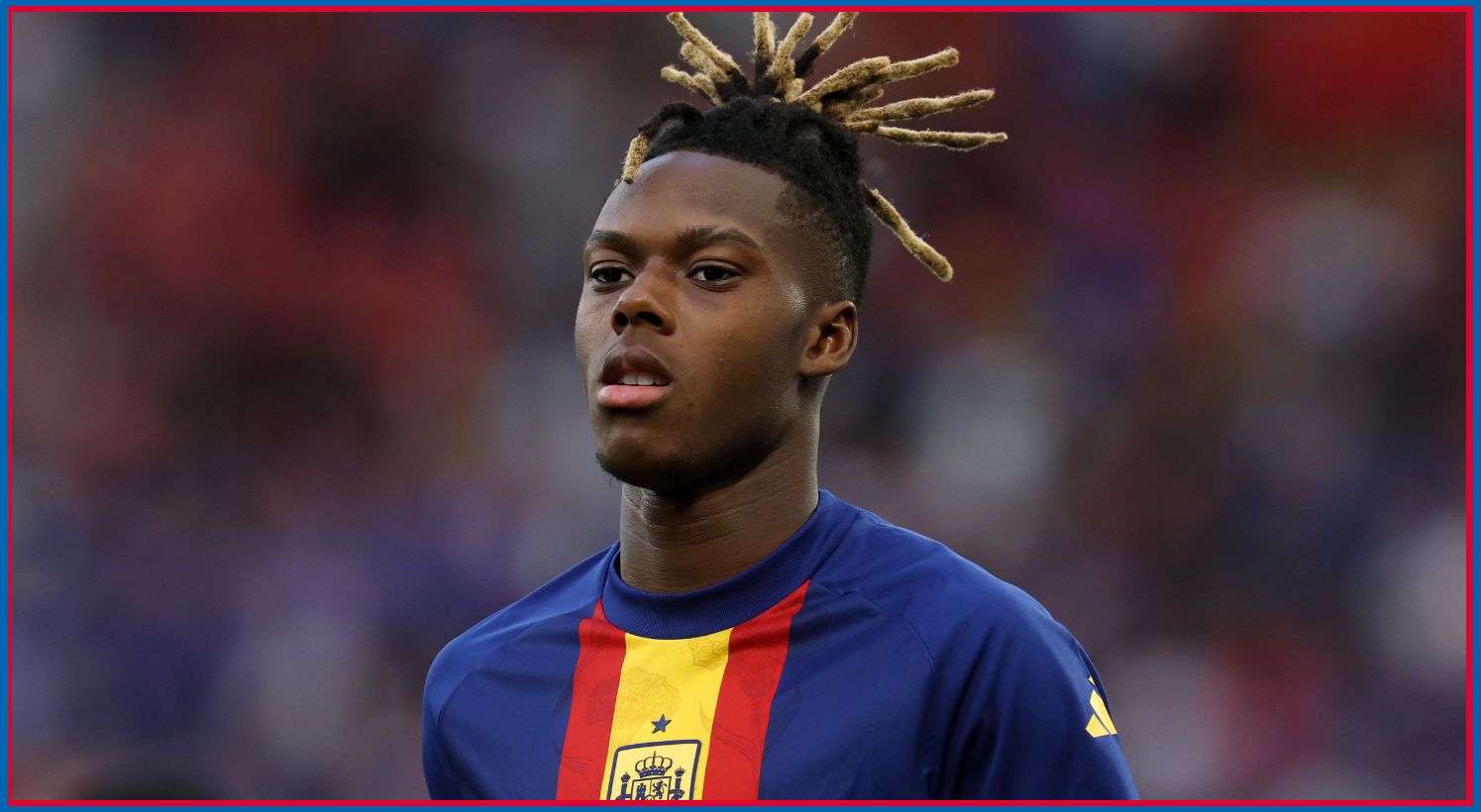 Nico Williams in action for Spain