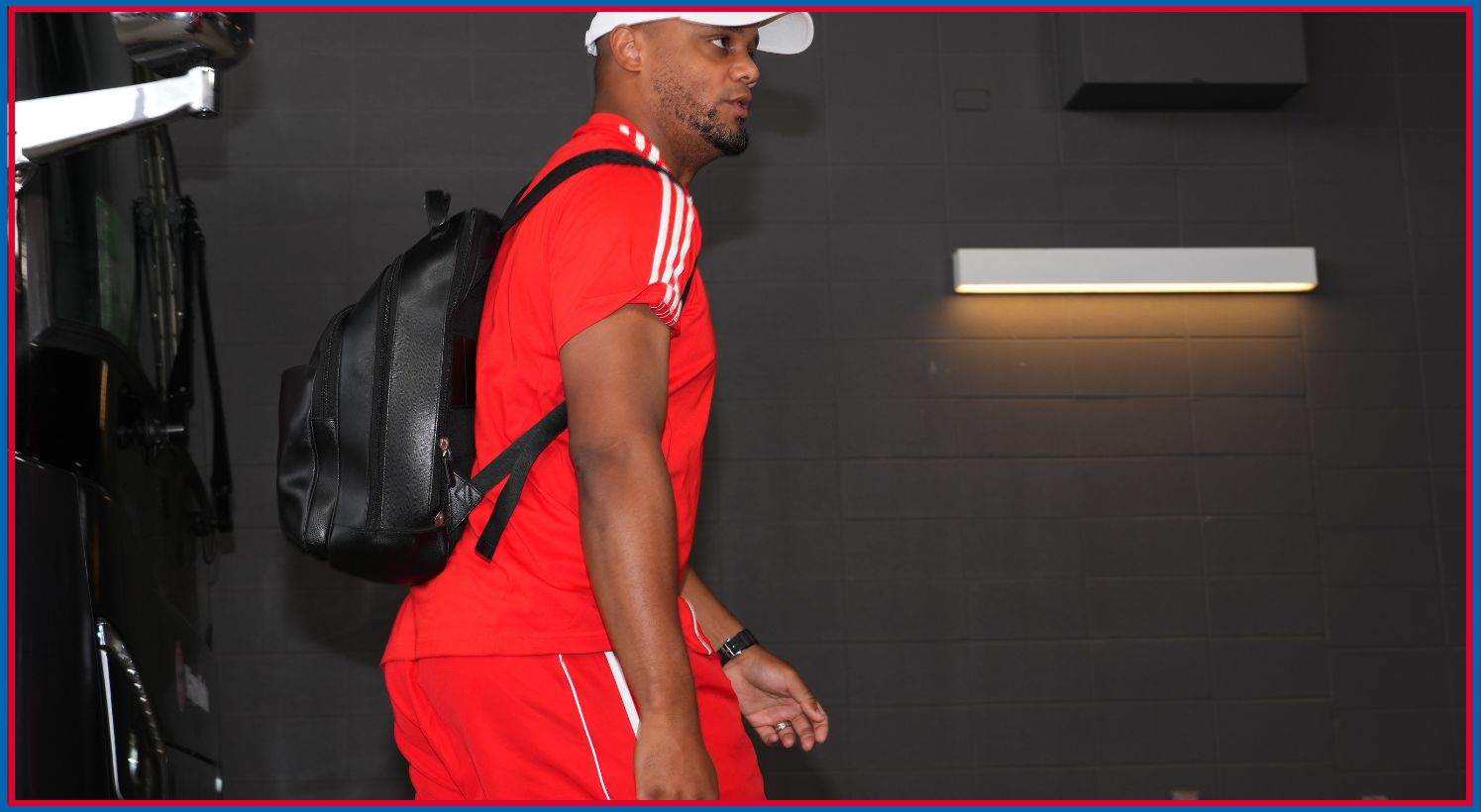 Vincent Kompany arrives at the ground
