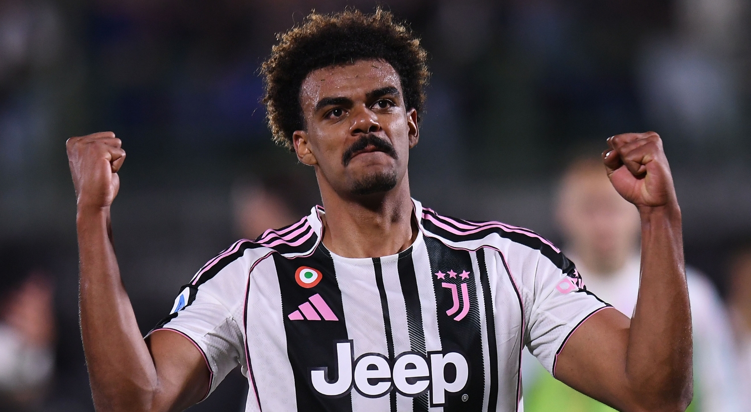 Renato Veiga celebrates with Juventus