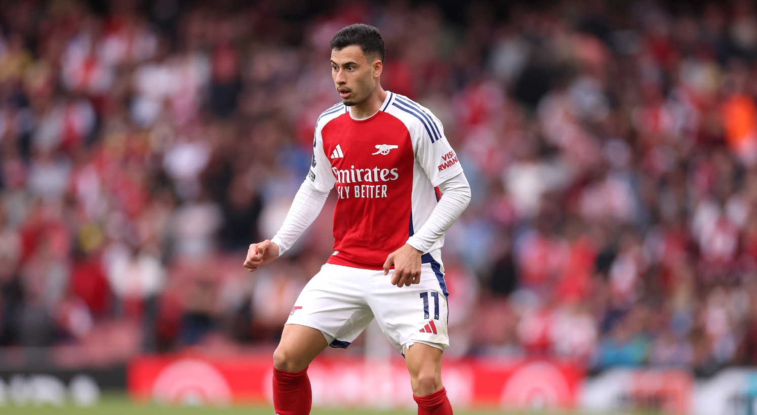 Gabriel Martinelli in action against AFC Bournemouth