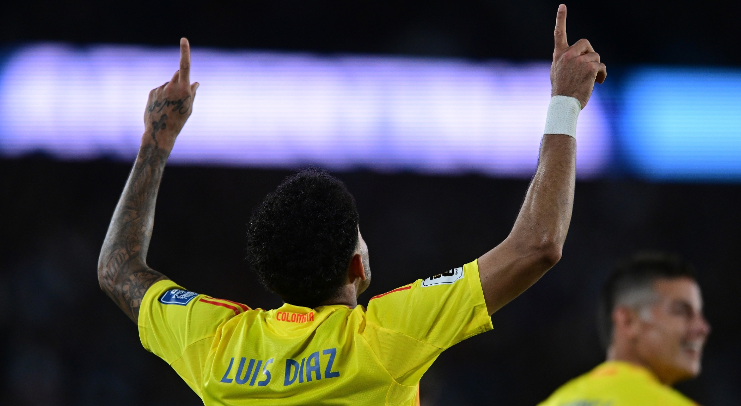 Luis Diaz of Colombia celebrates