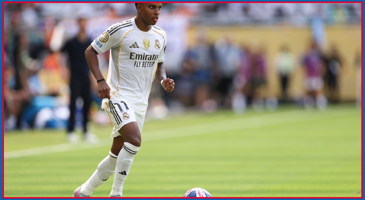 Rodrygo in action during Club World Cup