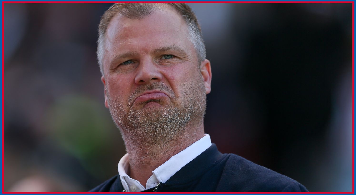 Sporting director Fabian Wohlgemuth looks on