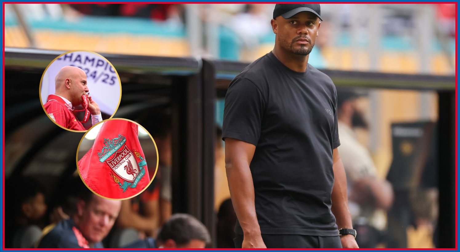 Vincent Kompany looks on during Flamengo v Bayern Munich