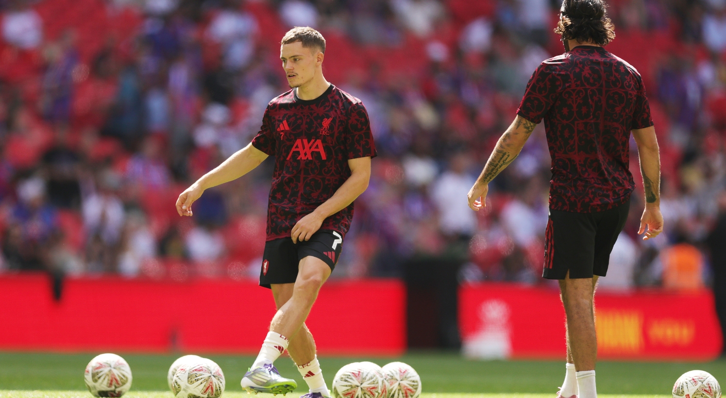 Florian Wirtz training ahead of Crystal Palace game