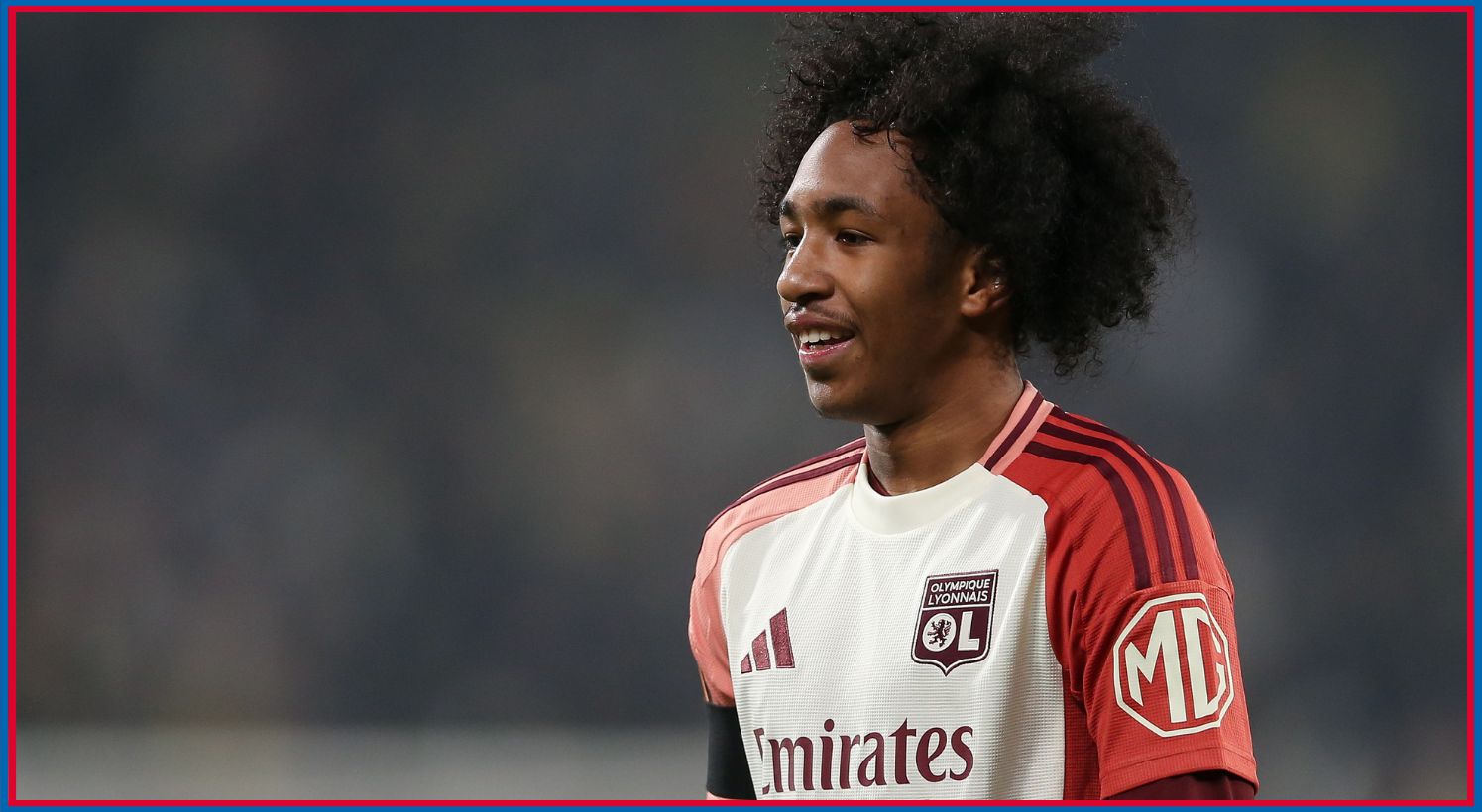 Malick Fofana playing for Lyon