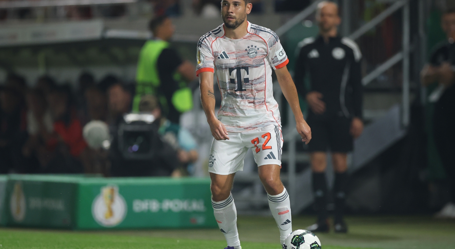 Raphael Guerreiro in action for Bayern in DFB Cup