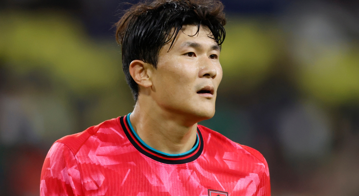 Kim Min-jae in action for South Korea