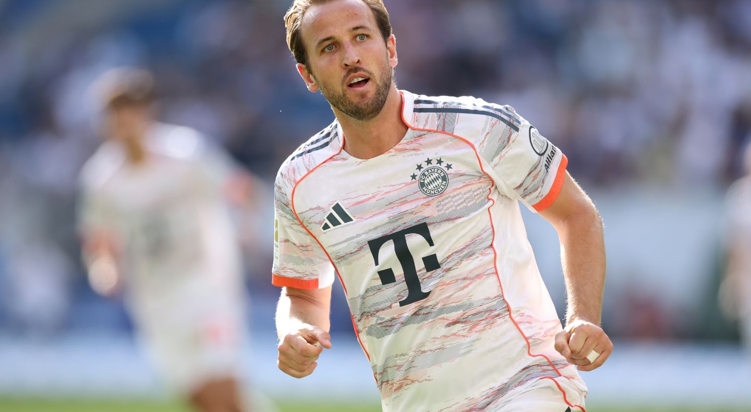 Harry Kane in action for Bayern Munich against Hoffenheim