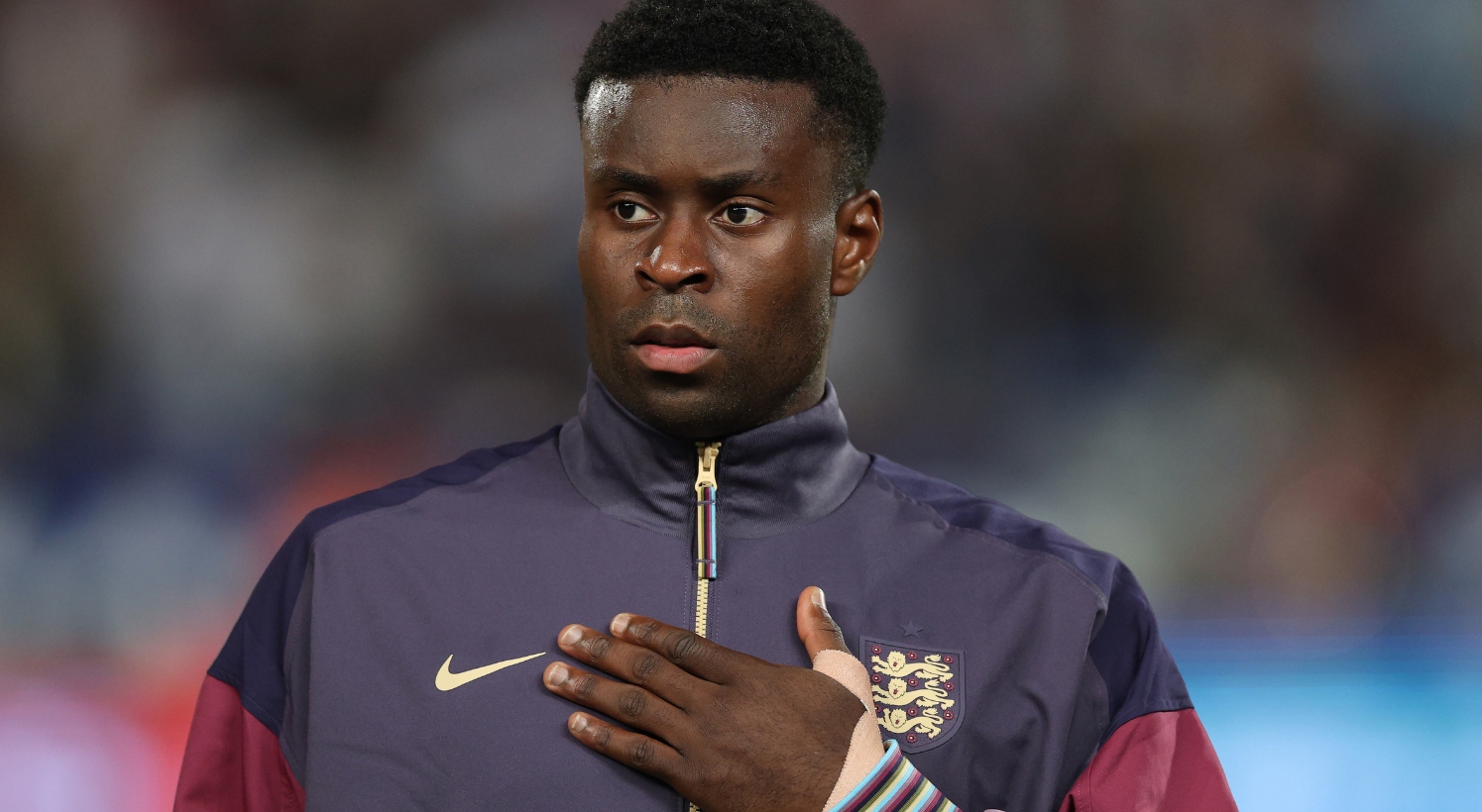 Marc Guehi playing for England