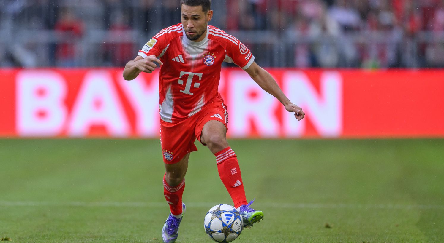 Raphael Guerreiro in action for Bayern Munich