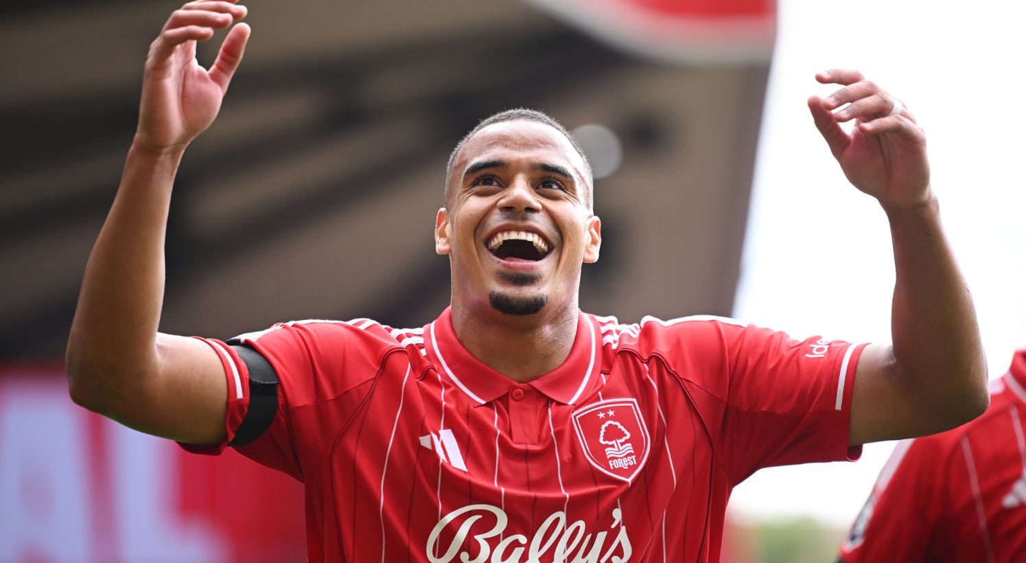 Murillo celebrates team goal 