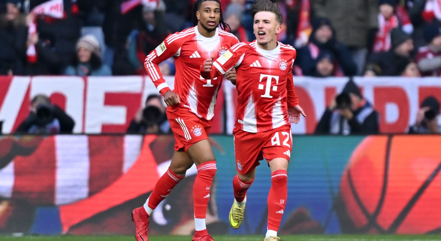 Lennart Karl celebrates goal