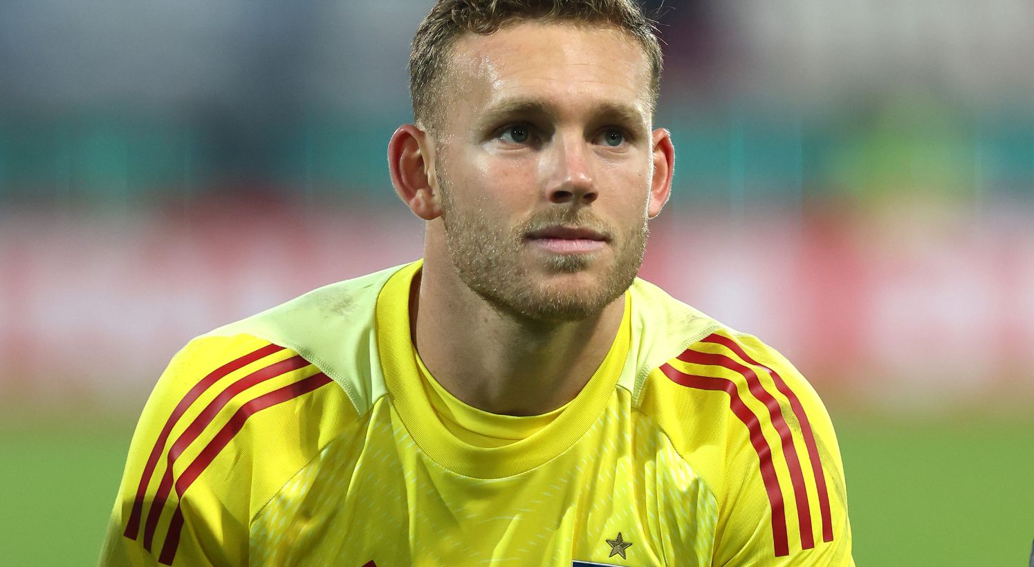 Daniel Peretz looks on during Hamburg game