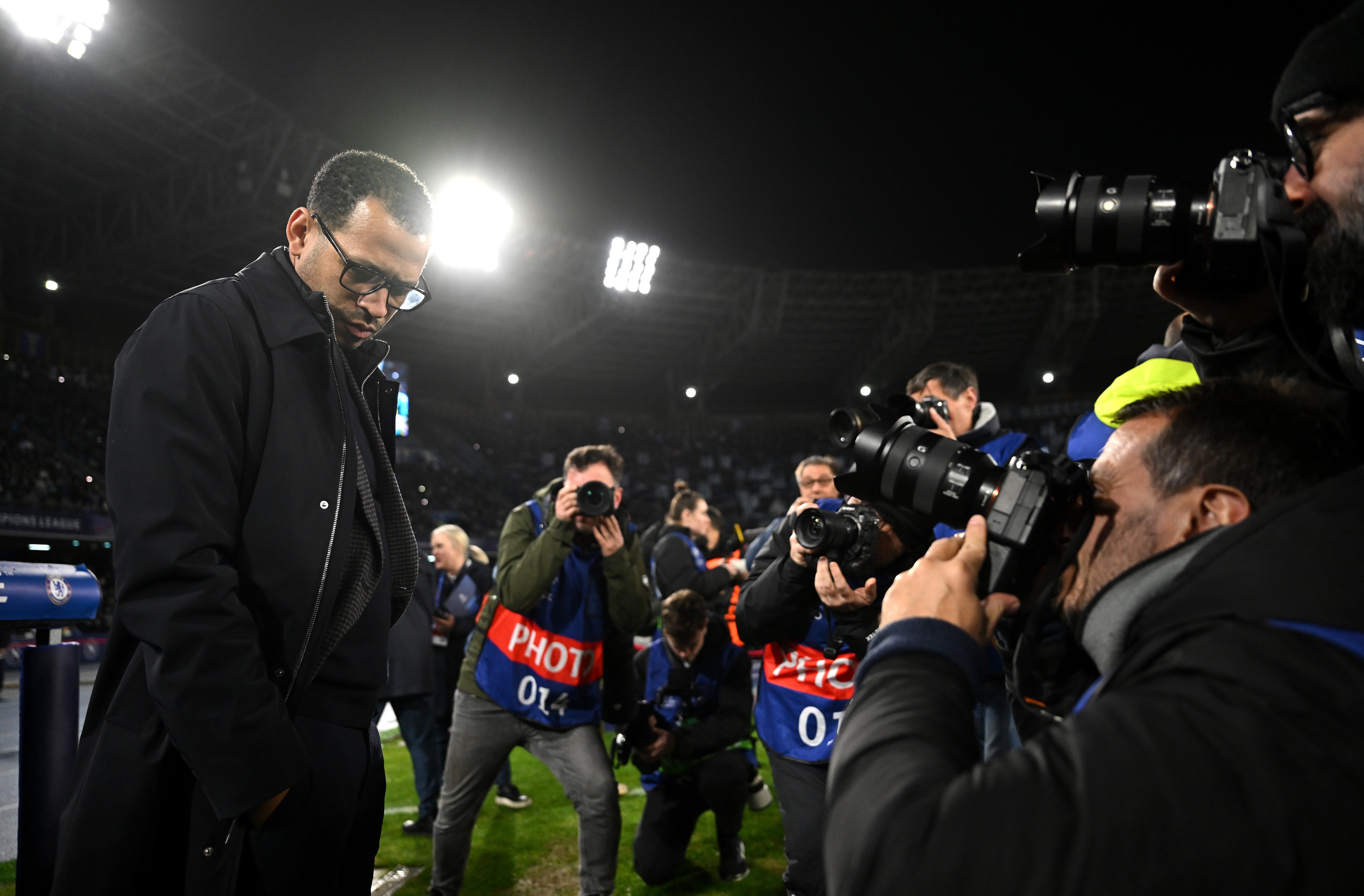 Liam Rosenior is photographed by photographers.