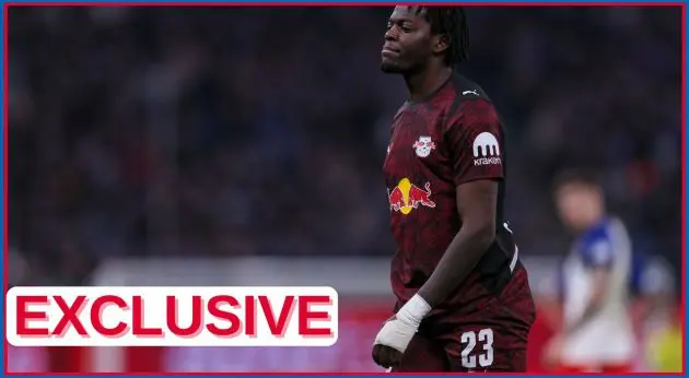 Castello Lukeba in action for RB Leipzig