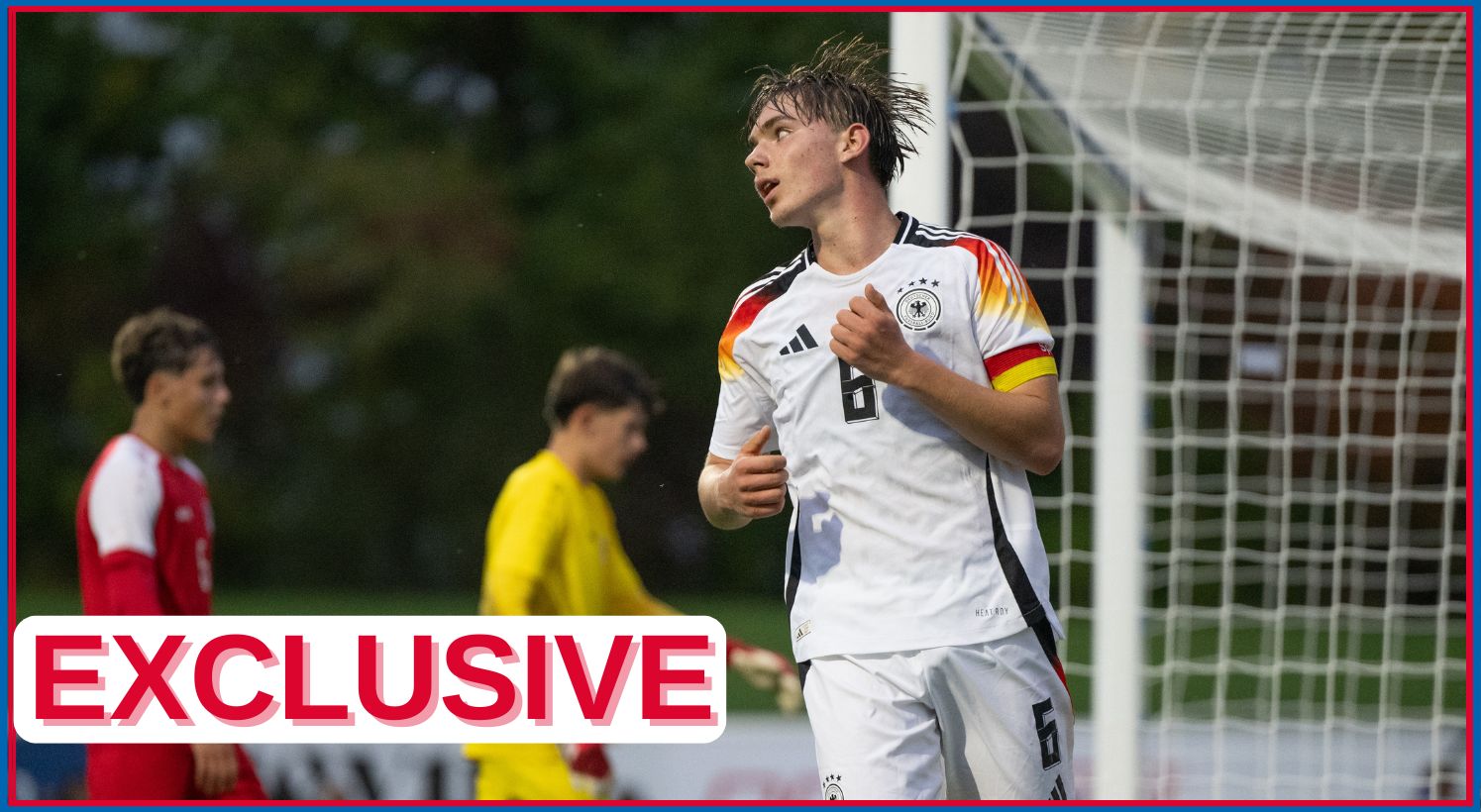 Kennet Eichhorn in action for Germany youth team