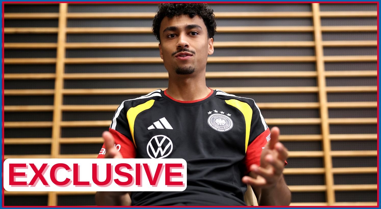 Nathaniel Brown in German kit ahead of the World Cup
