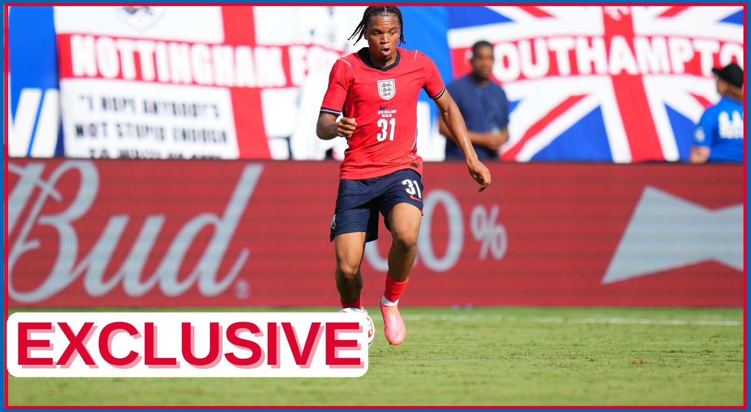 Rio Ngumoha playing for England