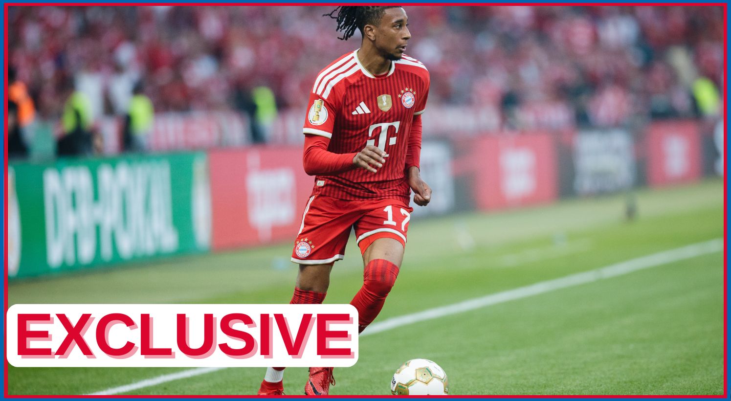 Michael Olise playing for Bayern Munich