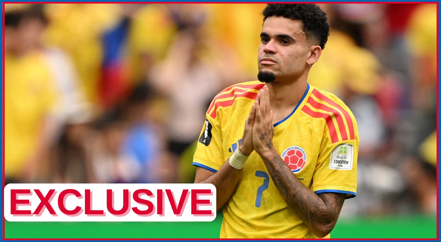 Luis Diaz is action for Colombia