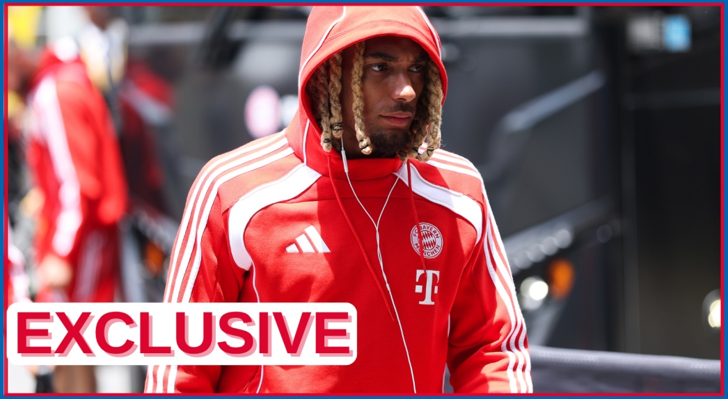 Sacha Boey arrives for Bayern Munich match