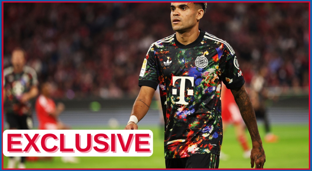 Luis Diaz playing for Bayern Munich